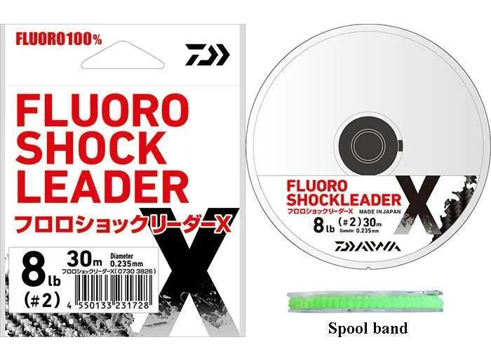 Daiwa Fluoro Carbon Shock Leader X Fluorocarbon Leader 30m