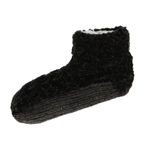 Dames homeslof Chenille Kabel 15043 6900 Antraciet