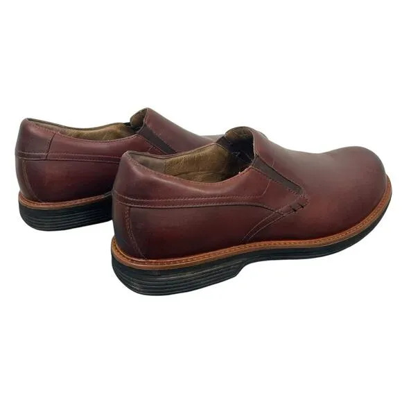 Dansko Jackson Slip-On Loafer Mahogany Antiqued Brown Leather Men’s US 11.5 - 12