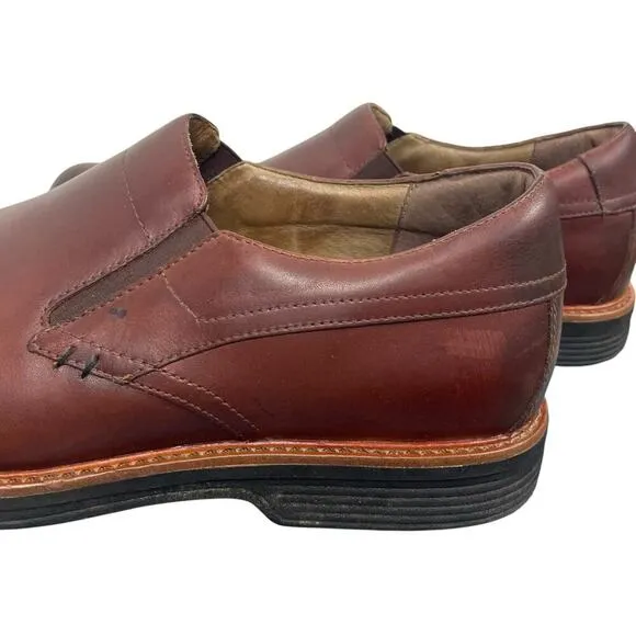 Dansko Jackson Slip-On Loafer Mahogany Antiqued Brown Leather Men’s US 11.5 - 12