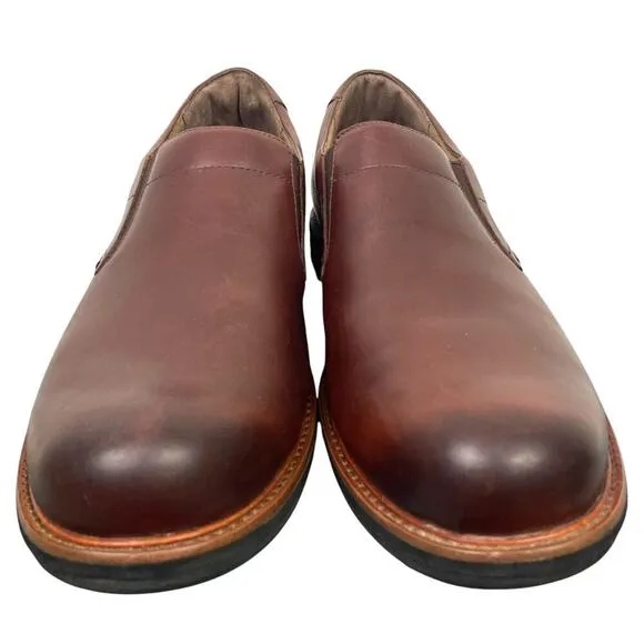 Dansko Jackson Slip-On Loafer Mahogany Antiqued Brown Leather Men’s US 11.5 - 12