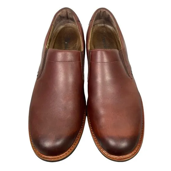 Dansko Jackson Slip-On Loafer Mahogany Antiqued Brown Leather Men’s US 11.5 - 12