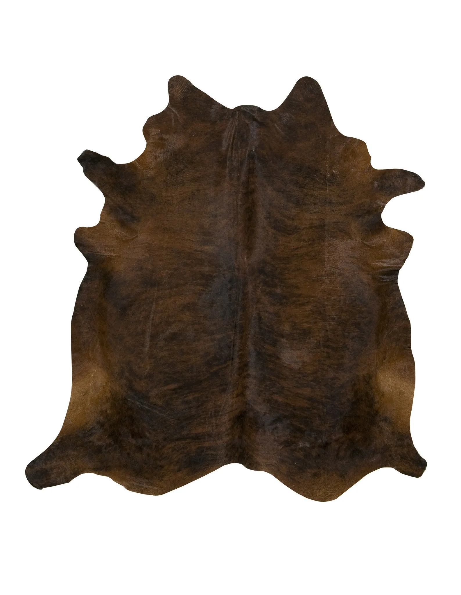 Dark Red Brindle Cowhide Rug - XL