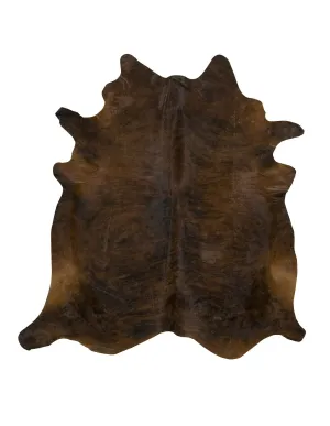 Dark Red Brindle Cowhide Rug - XL