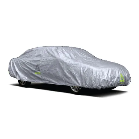 Deflector Water Resistant Car Cover Reflective Aluminum Coated Silver Sedan Medium