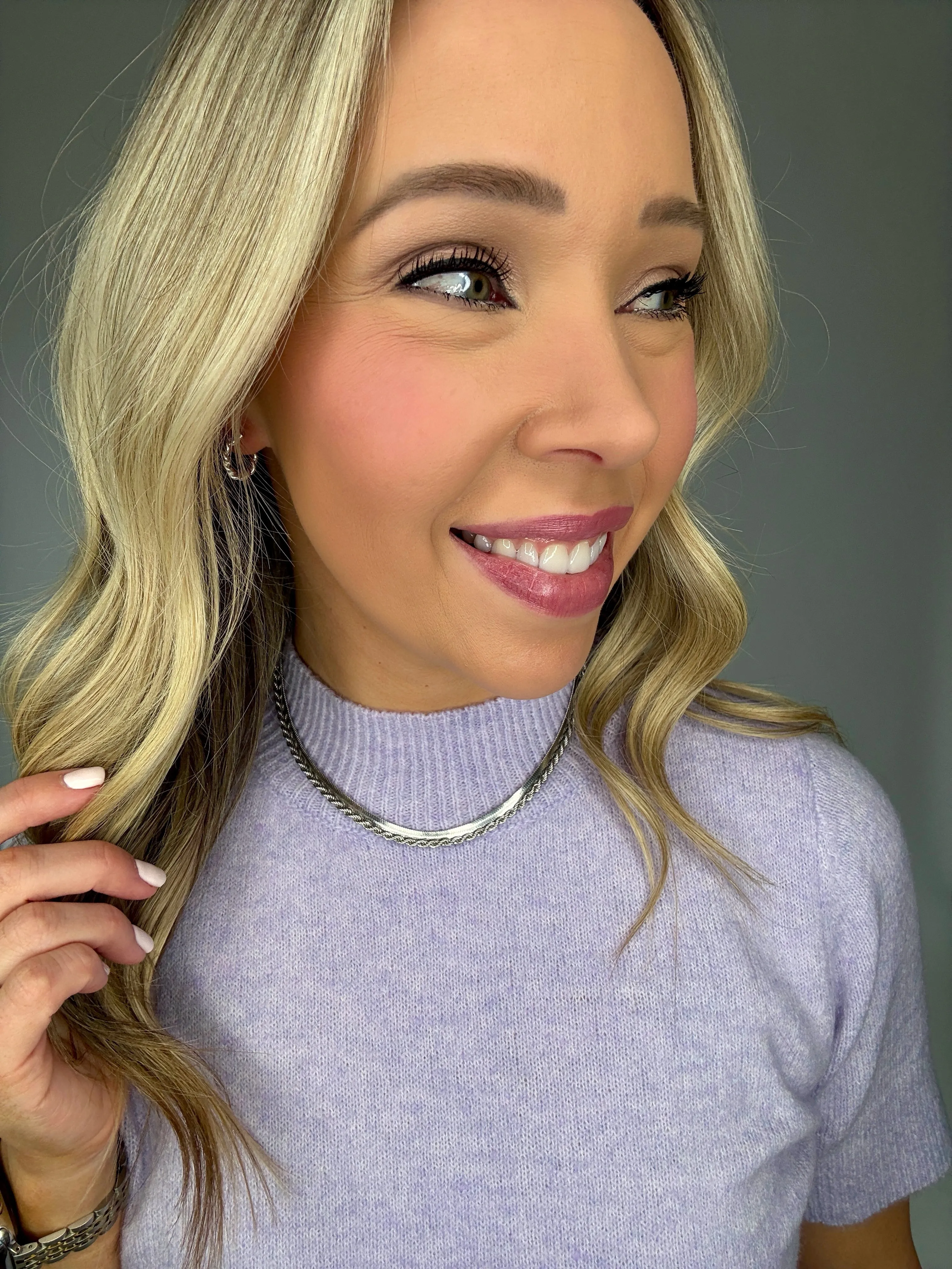 Disco Cowgirl Necklace- Silver