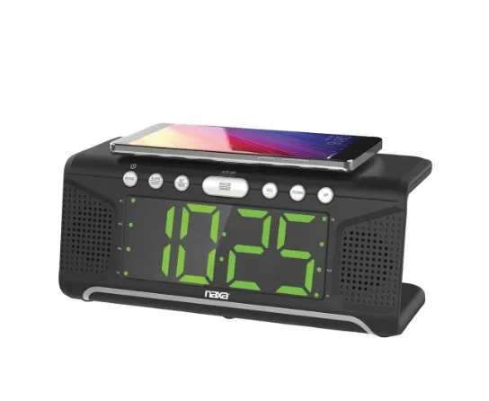 Dual Alarm Clock with Qi Wireless Charging (ships within the US only)