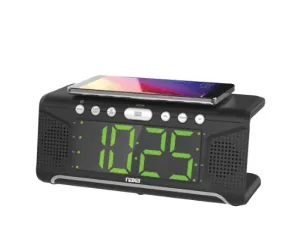 Dual Alarm Clock with Qi Wireless Charging (ships within the US only)