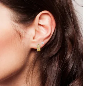Ellie Vail Water Resistant Jewelry - Anika Chain Huggie Hoop Earrings