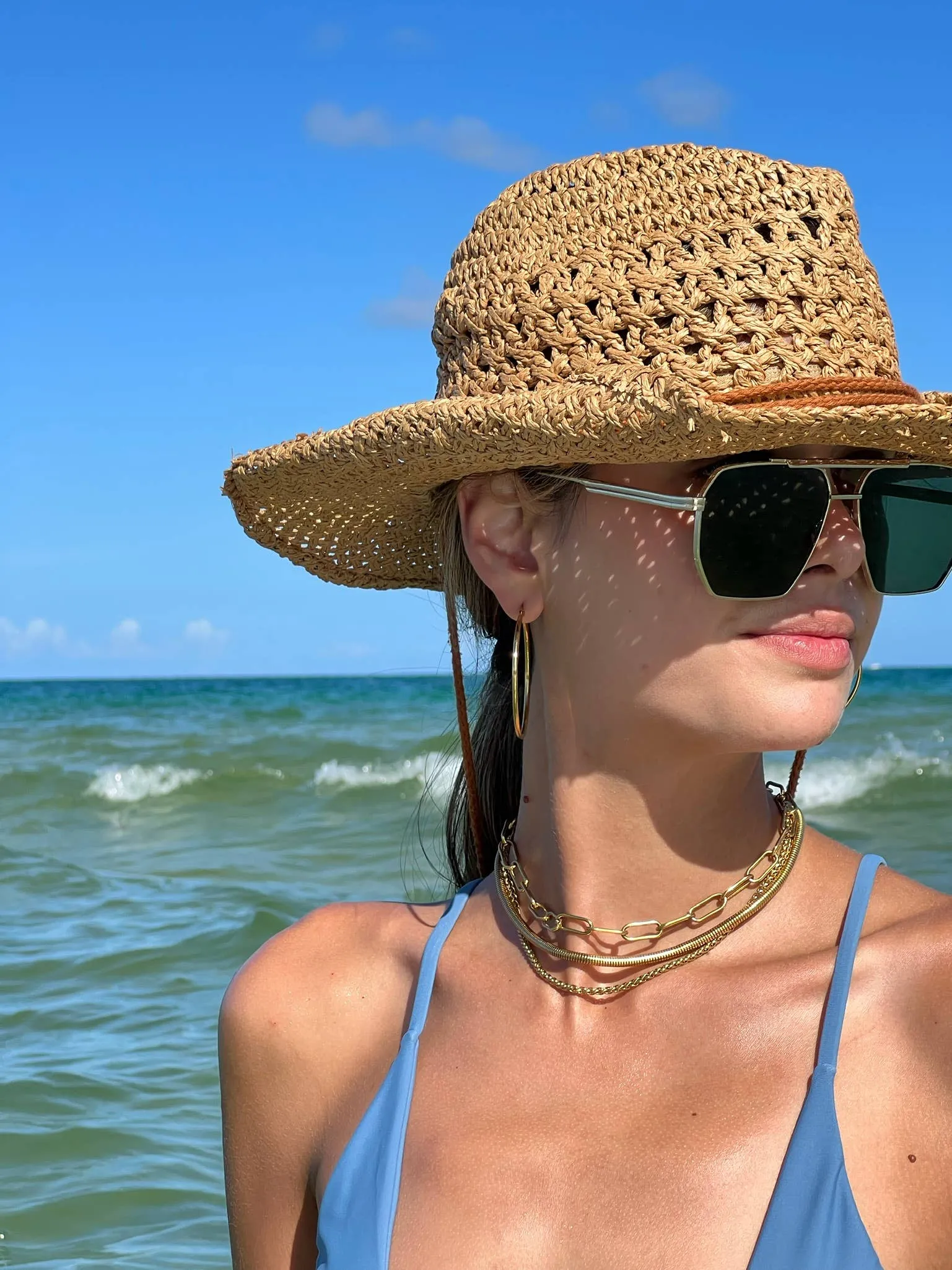 Ellie Vail Water Resistant Jewelry - Carla Paperclip Chain Necklace