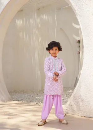 Embroidered Kurta with Salwar