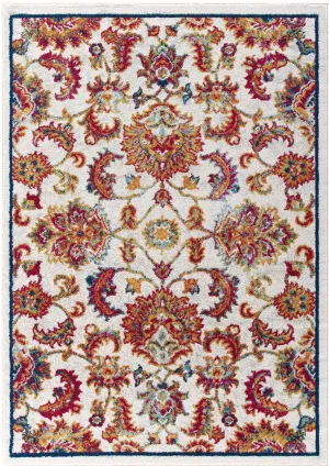 ENTOURAGE AZAMI DISTRESSED VINTAGE FLORAL LATTICE