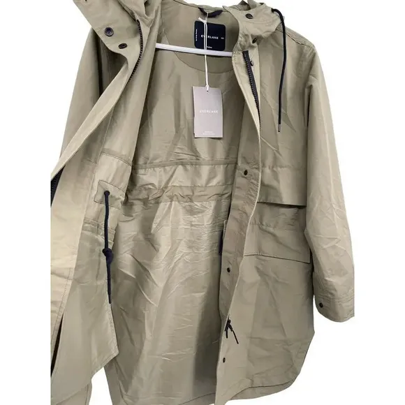 EVERLANE ReNew Anorak Jacket Size XXS Water Resistant Green