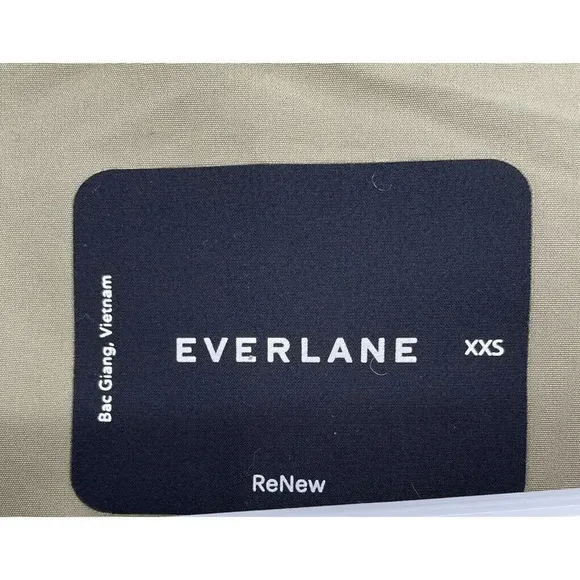 EVERLANE ReNew Anorak Jacket Size XXS Water Resistant Green