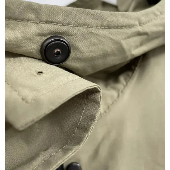 EVERLANE ReNew Anorak Jacket Size XXS Water Resistant Green