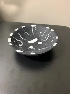 Everyday Bowl Extra Small Black w/ White Splatter