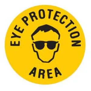EYE PROTECTION AREA Anti-Slip Floor Sign/Buy online