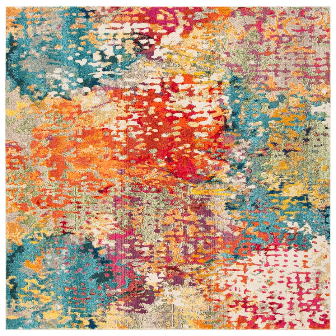 Felty Abstract Ivory/Multi Area Rug Langley Street® Rug Size: Square 9'