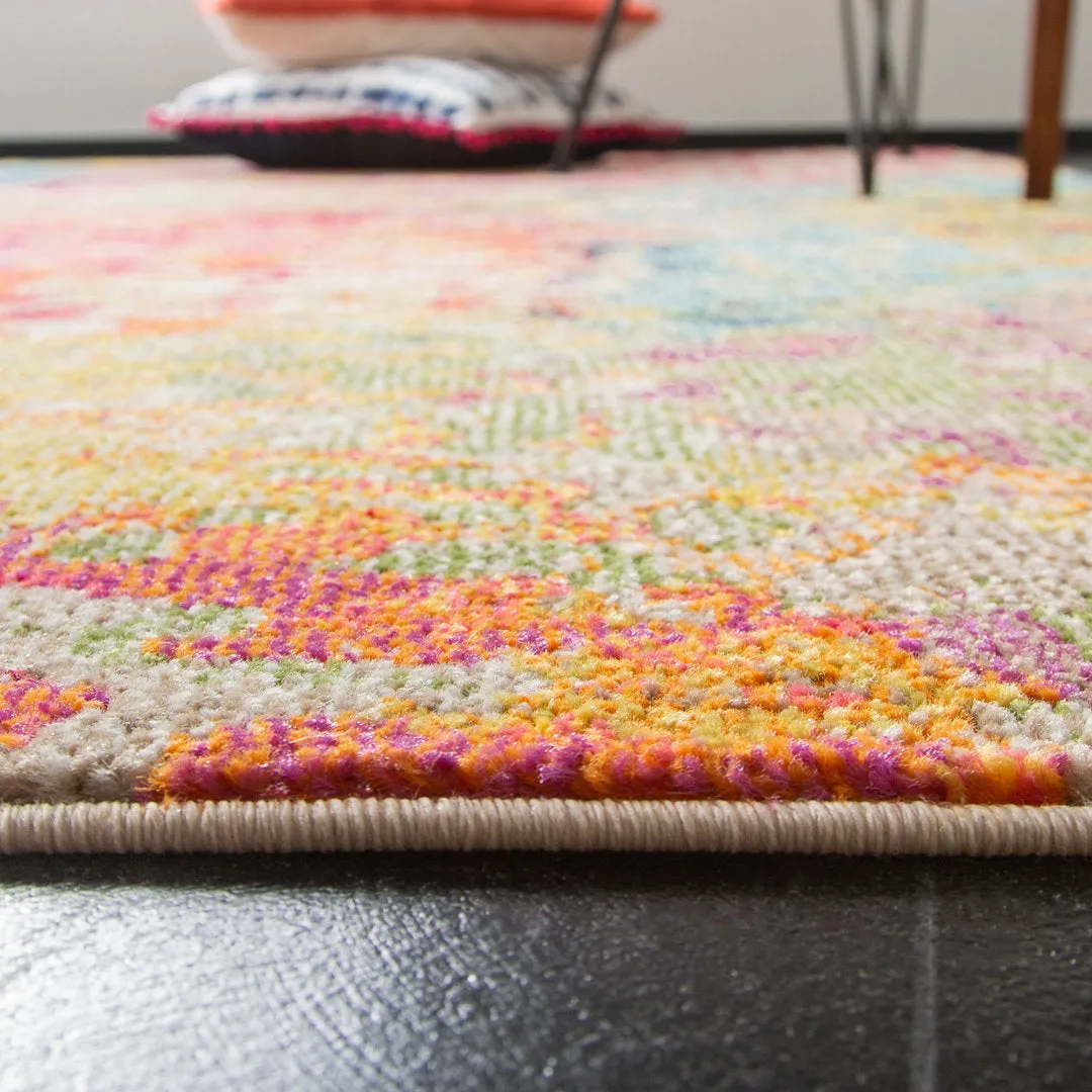 Felty Abstract Ivory/Multi Area Rug Langley Street® Rug Size: Square 9'