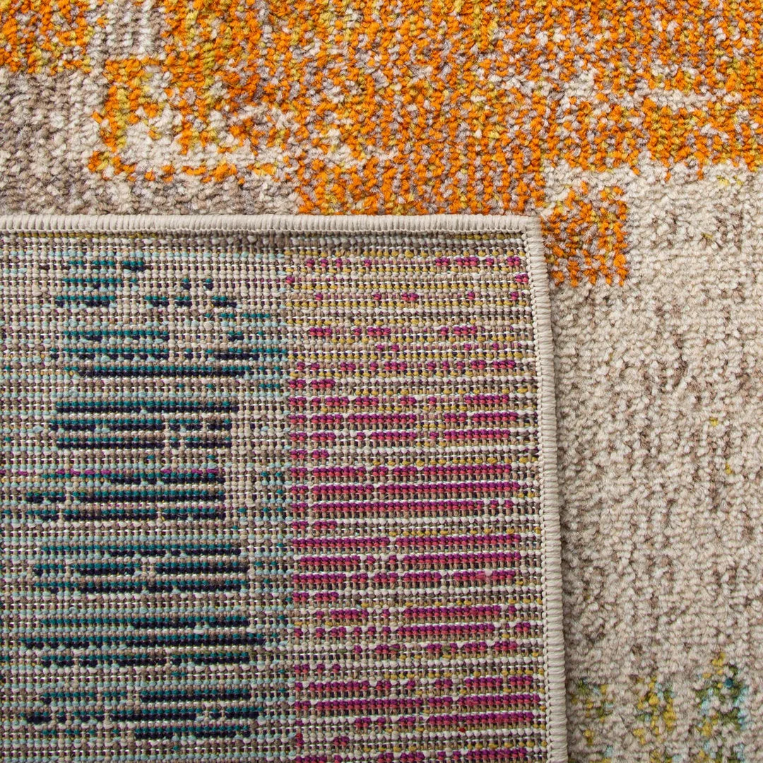 Felty Abstract Ivory/Multi Area Rug Langley Street® Rug Size: Square 9'