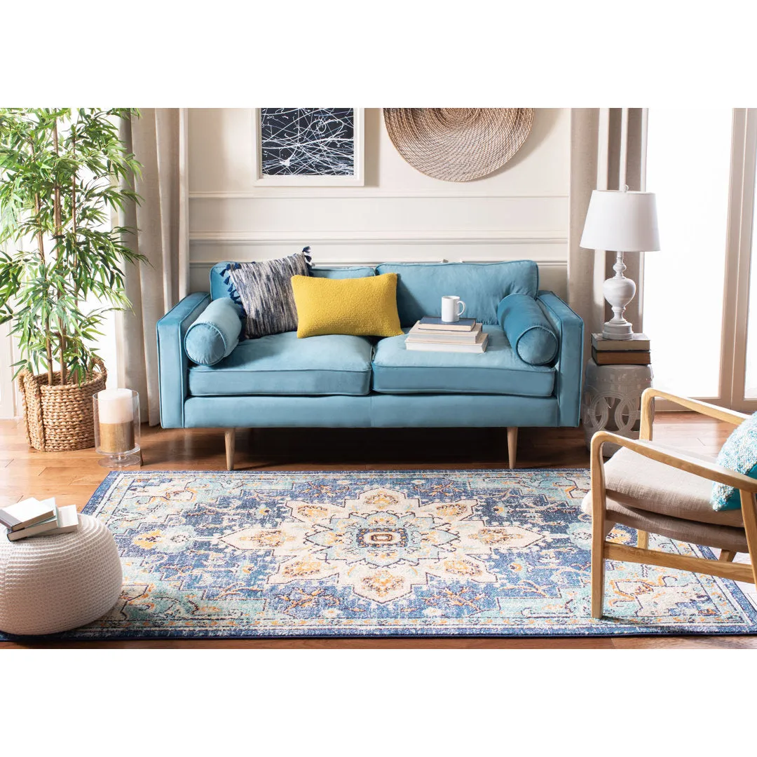 Felty Oriental Blue/Light Blue Area Rug Langley Street® Rug Size: Rectangle 10' x 14'