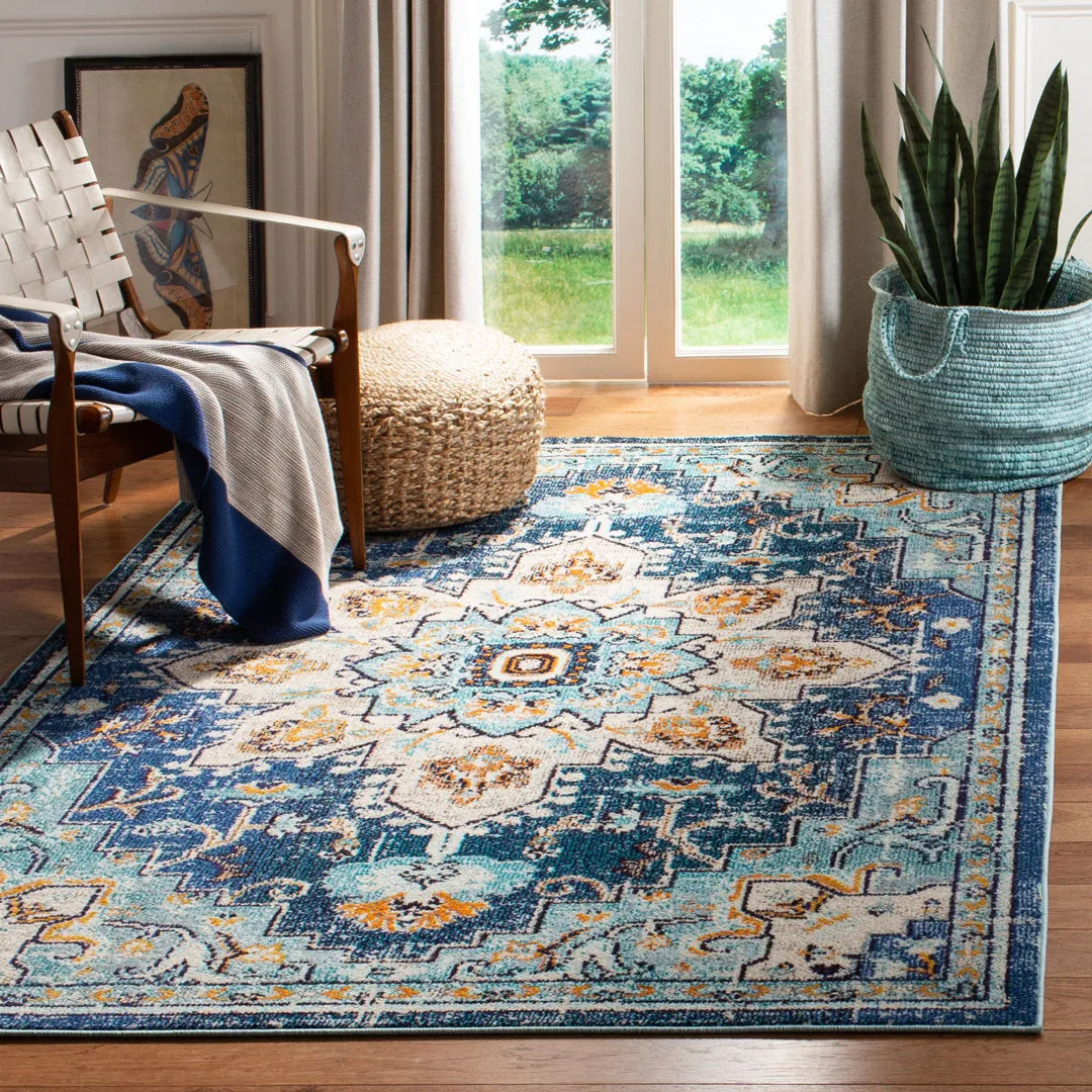 Felty Oriental Blue/Light Blue Area Rug Langley Street® Rug Size: Rectangle 10' x 14'