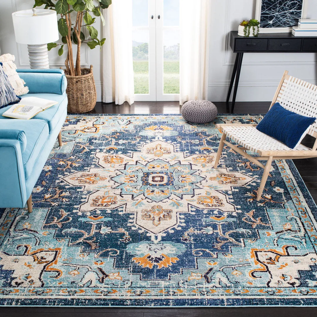 Felty Oriental Blue/Light Blue Area Rug Langley Street® Rug Size: Rectangle 10' x 14'