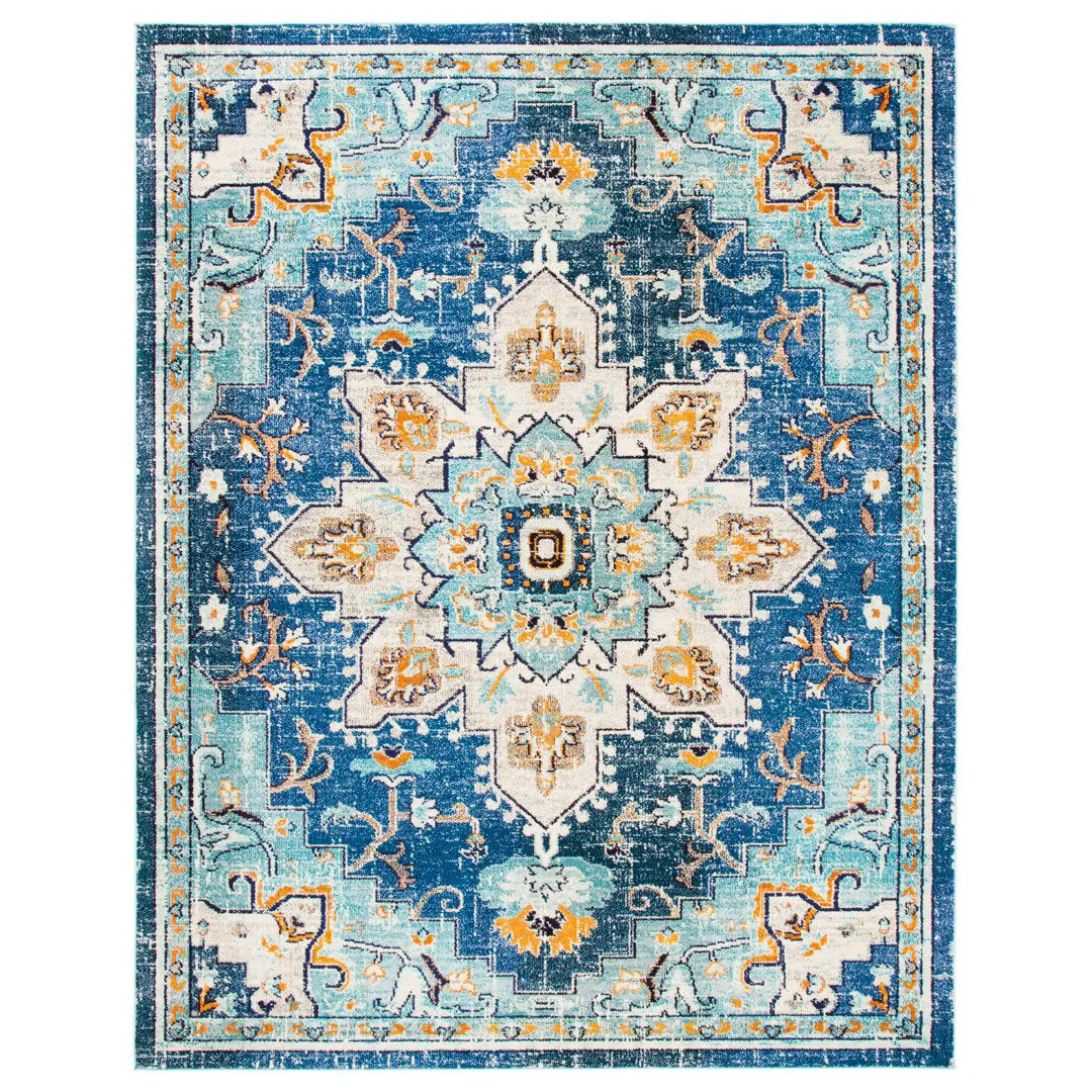 Felty Oriental Blue/Light Blue Area Rug Langley Street® Rug Size: Rectangle 10' x 14'