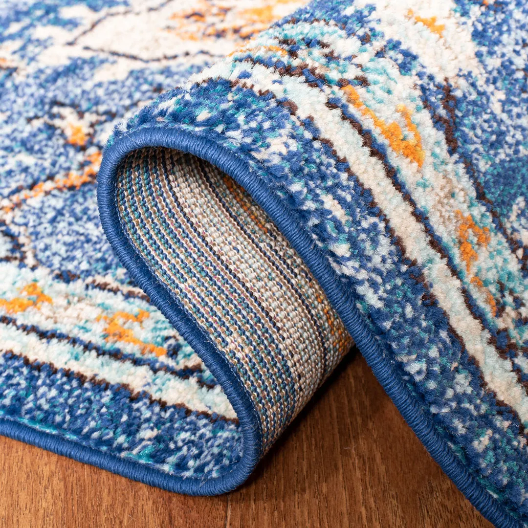 Felty Oriental Blue/Light Blue Area Rug Langley Street® Rug Size: Runner 2'2" x 6'