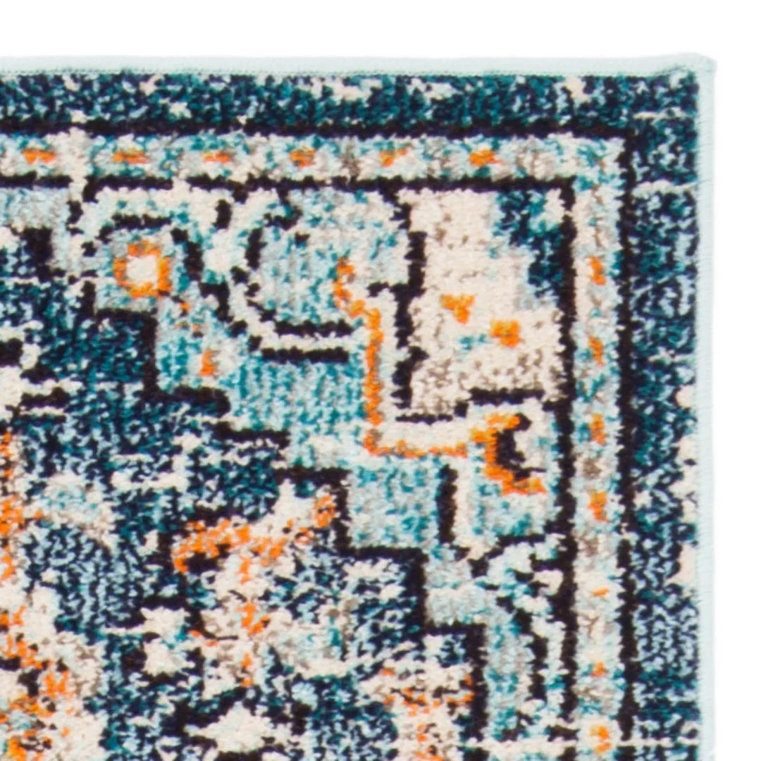 Felty Oriental Blue/Light Blue Area Rug Langley Street® Rug Size: Runner 2'2" x 6'