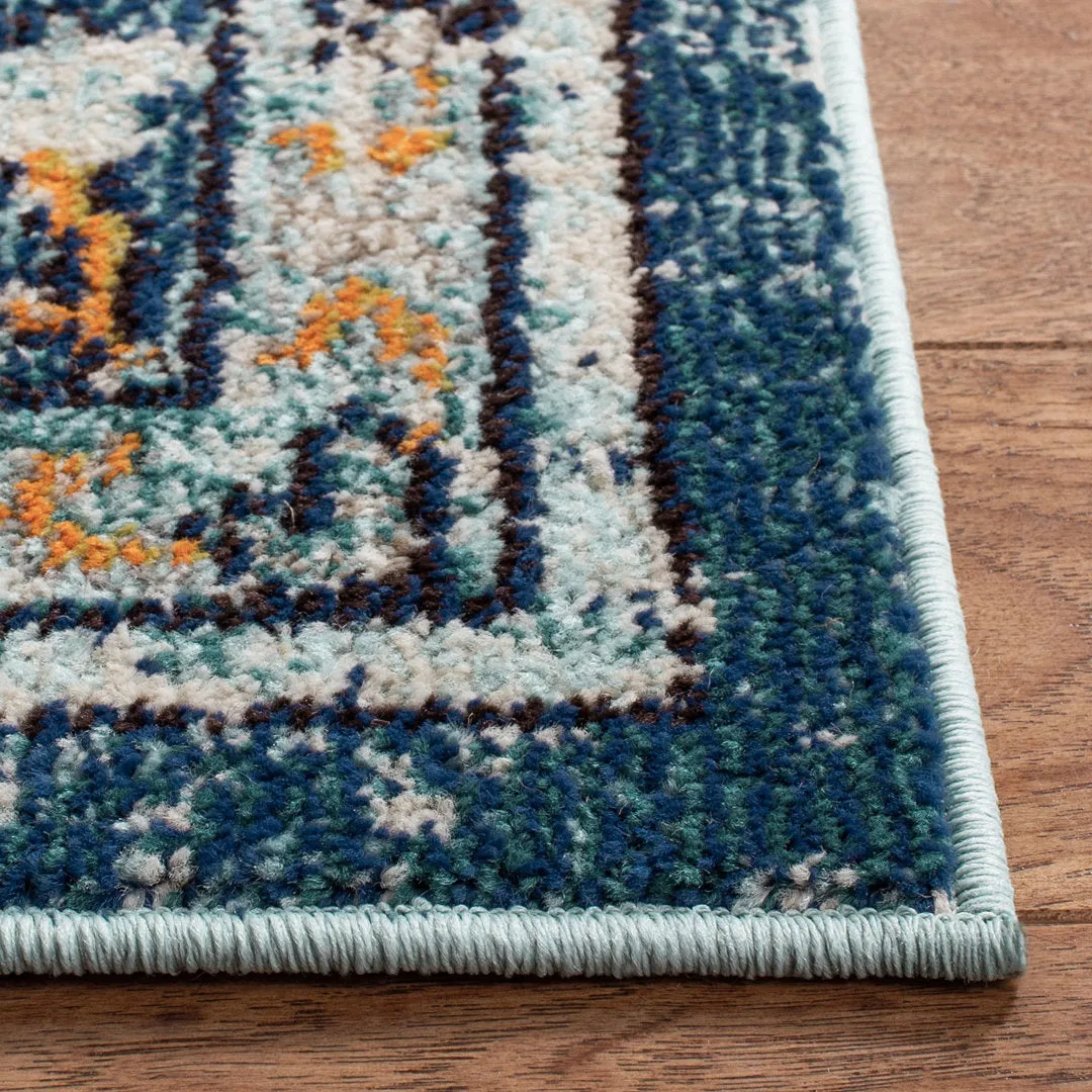 Felty Oriental Blue/Light Blue Area Rug Langley Street® Rug Size: Runner 2'2" x 6'