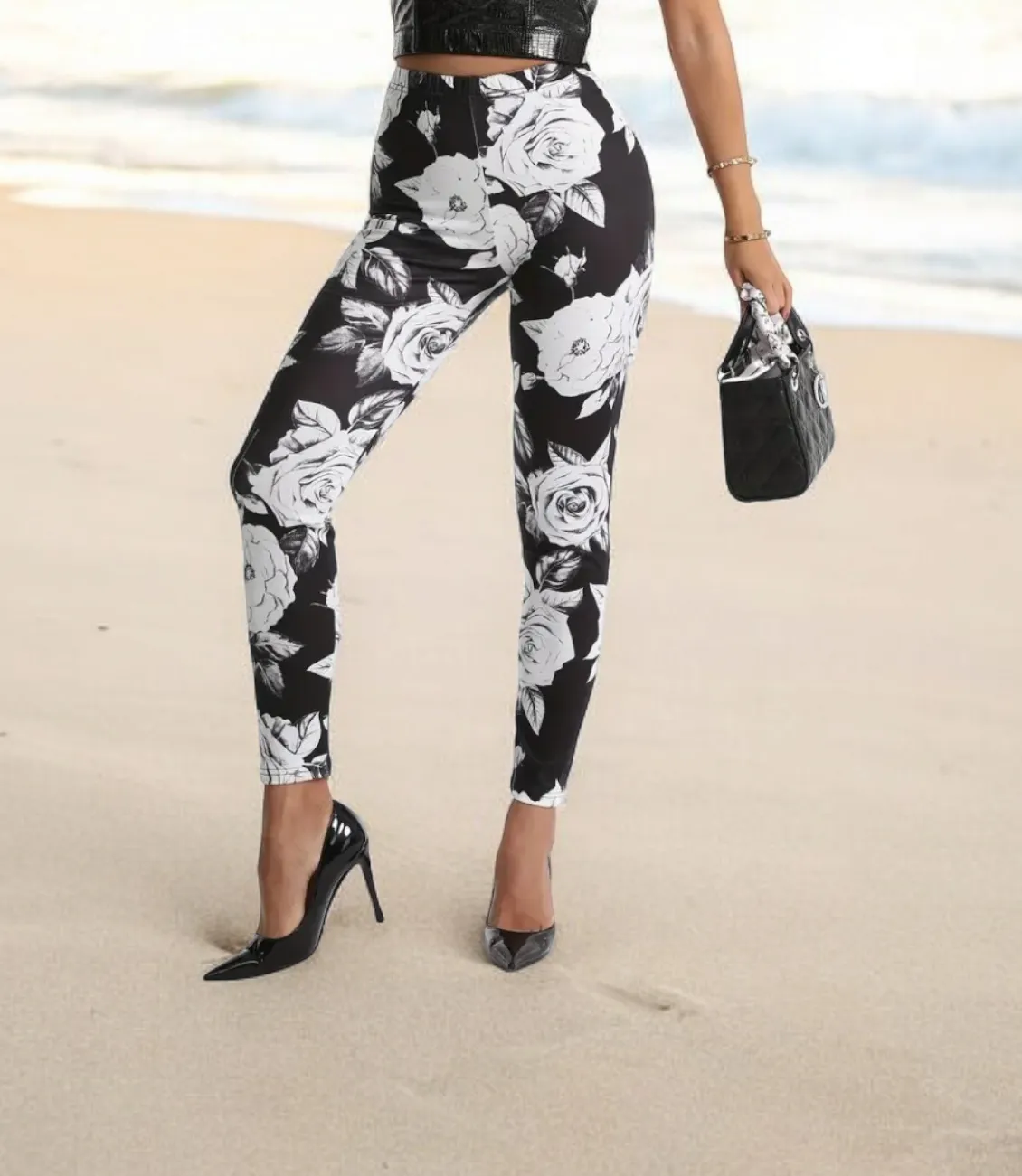 Flower Print Leggings