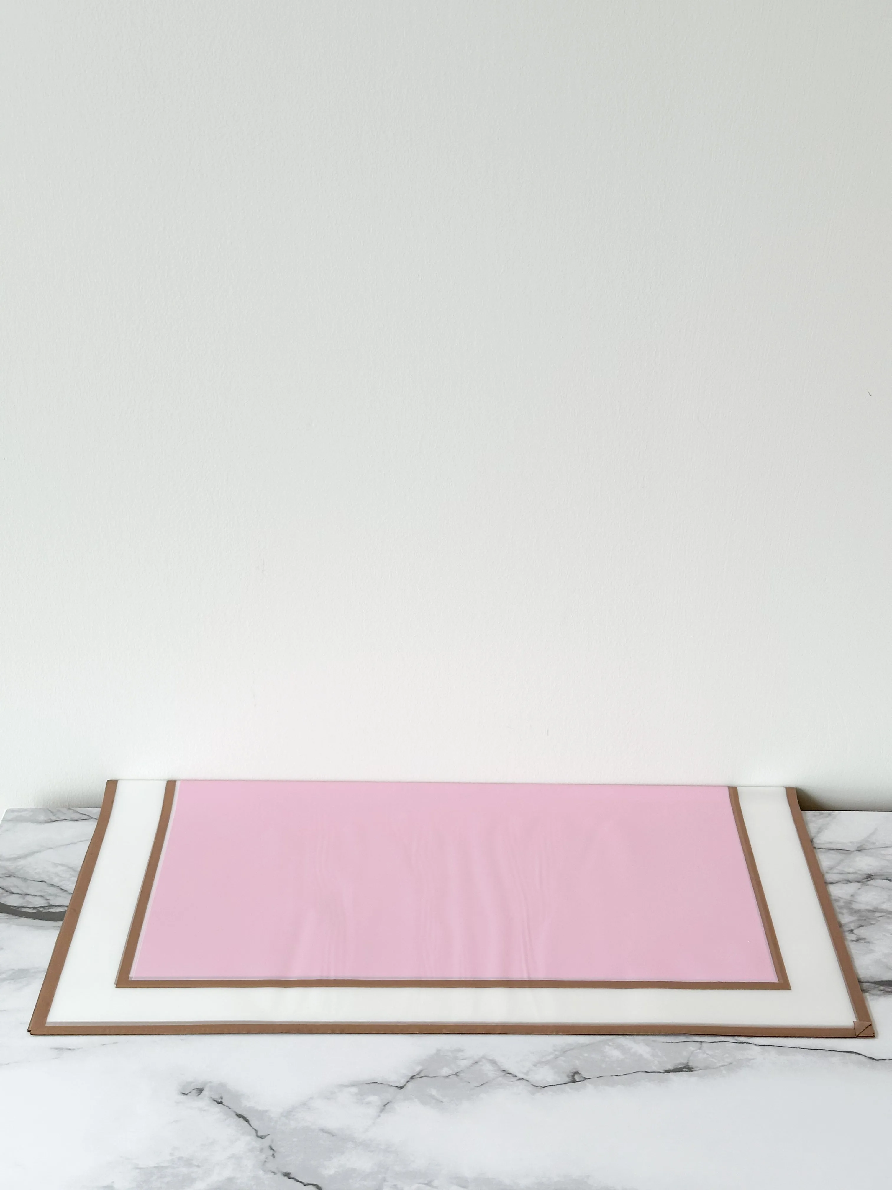 Foggy Gold line Frame wrapping paper in different color