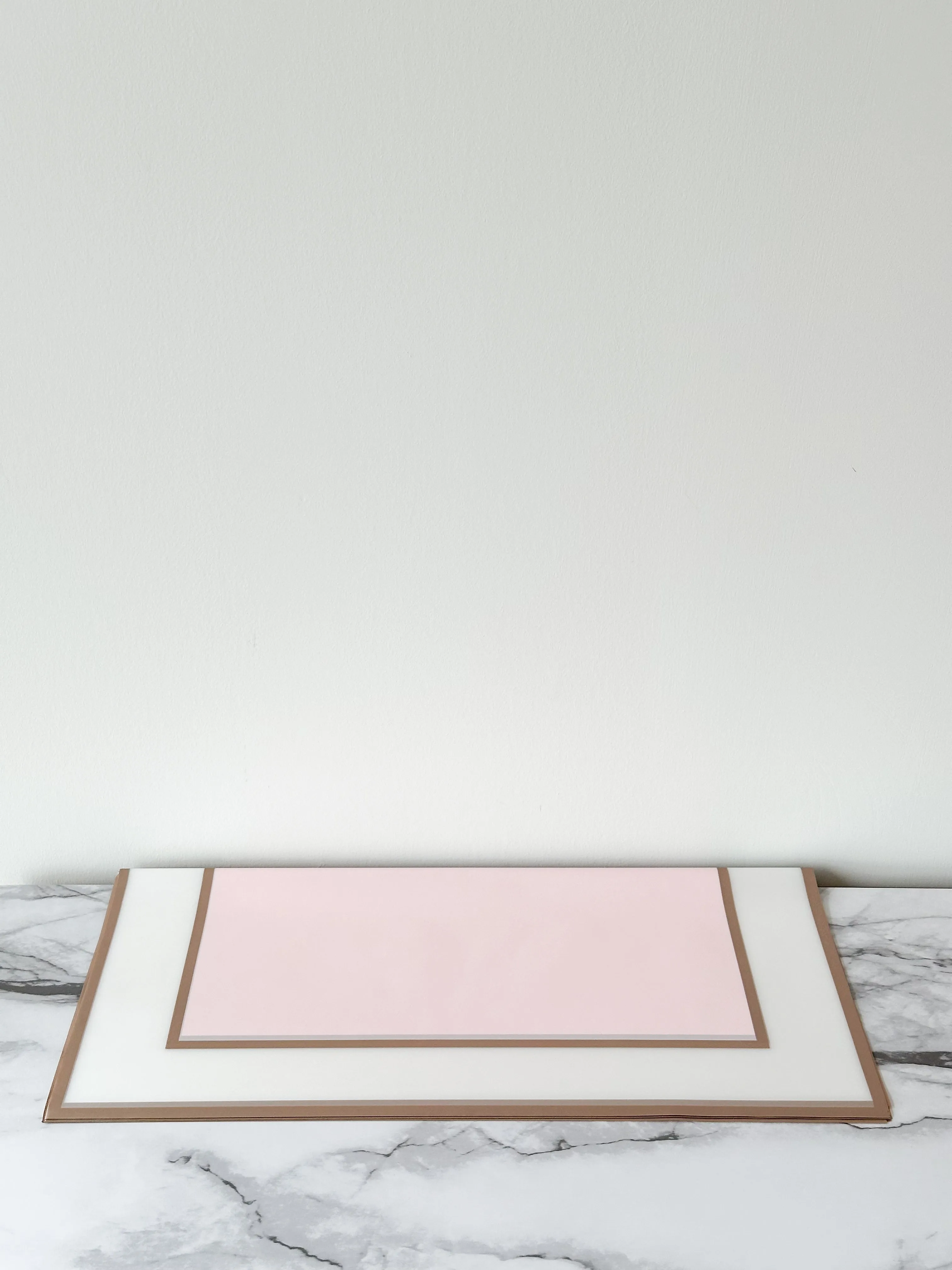 Foggy Gold line Frame wrapping paper in different color