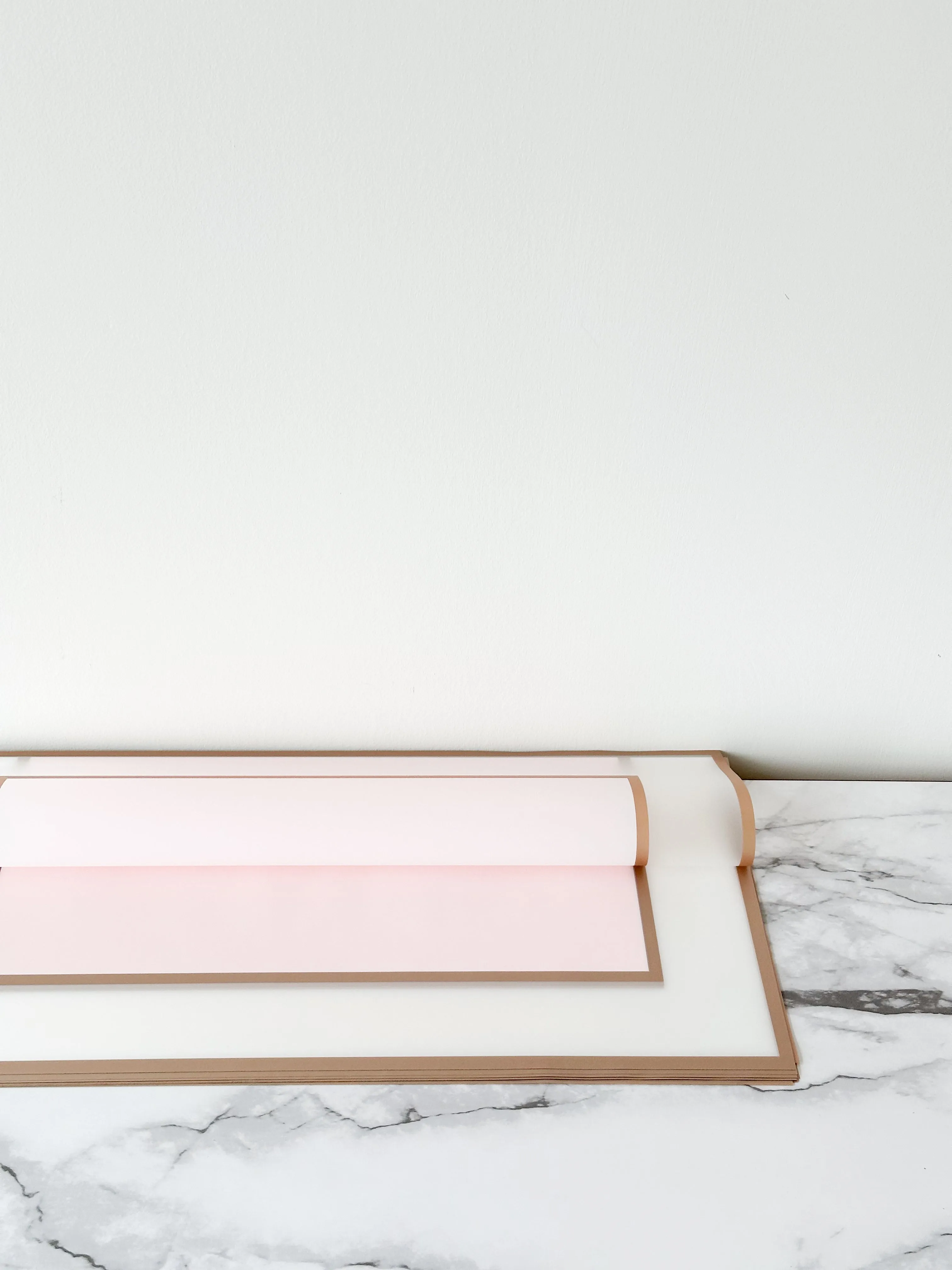 Foggy Gold line Frame wrapping paper in different color