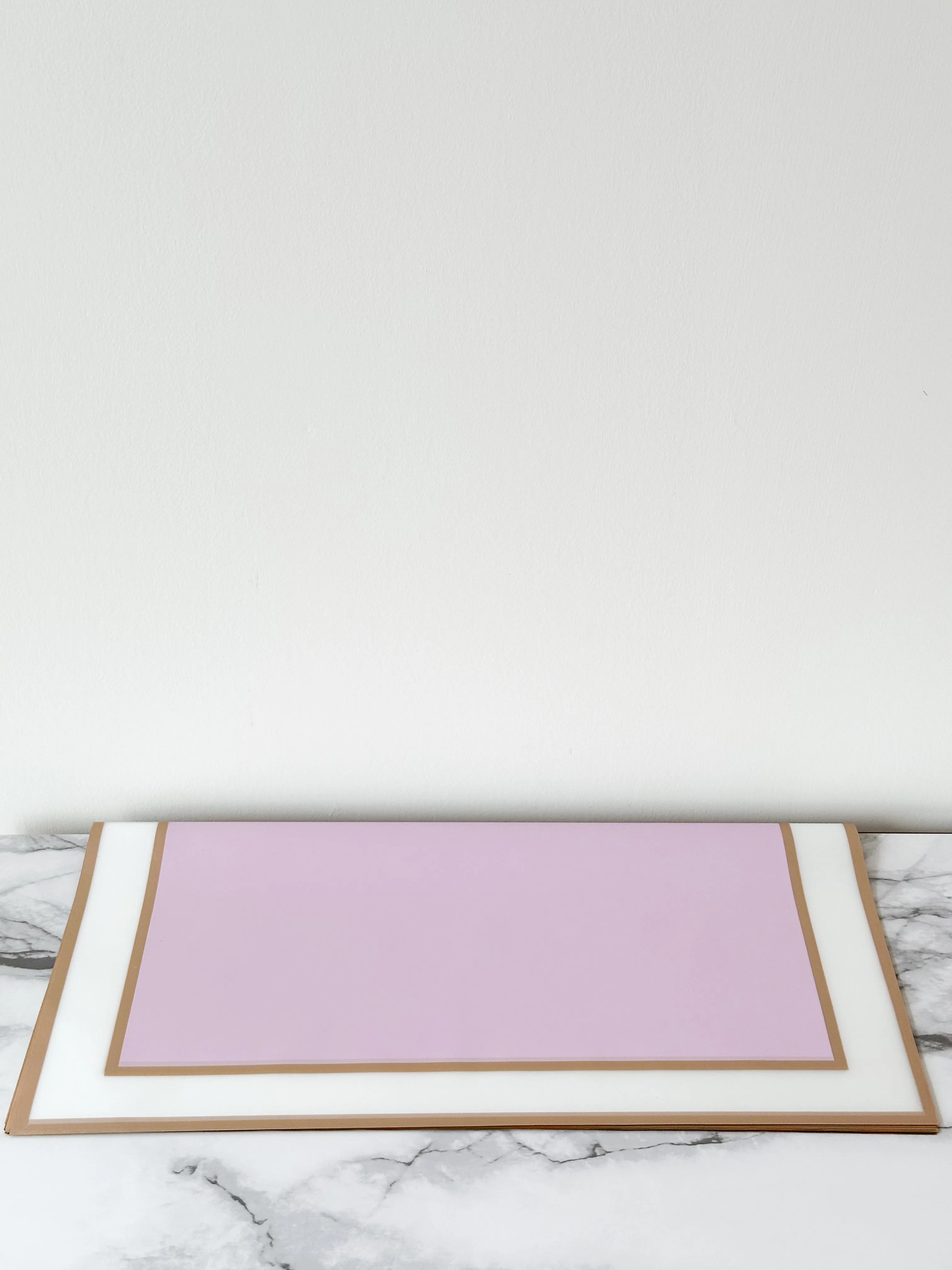 Foggy Gold line Frame wrapping paper in different color
