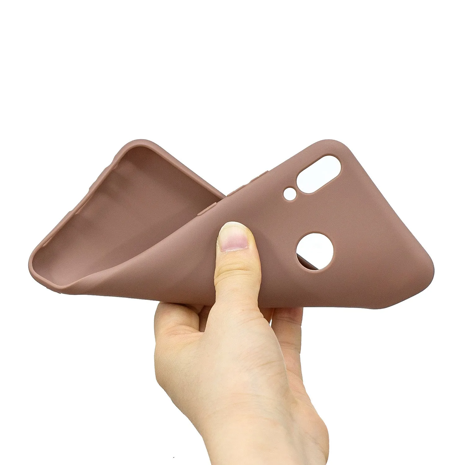 For HUAWEI Y9 2019 Lovely Candy Color Matte TPU Anti-scratch Non-slip Protective Cover Back Case 9