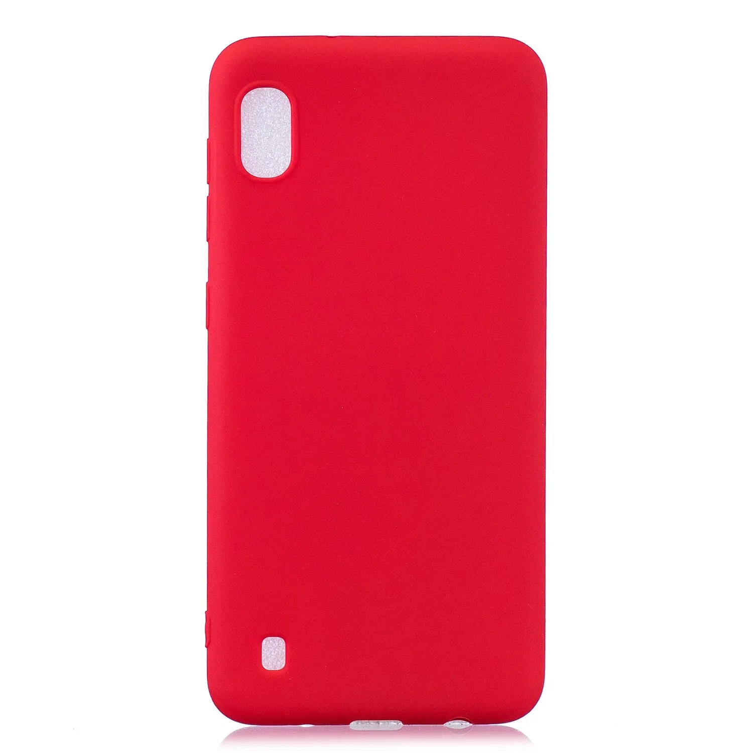 For Samsung A10 Lovely Candy Color Matte TPU Anti-scratch Non-slip Protective Cover Back Case red