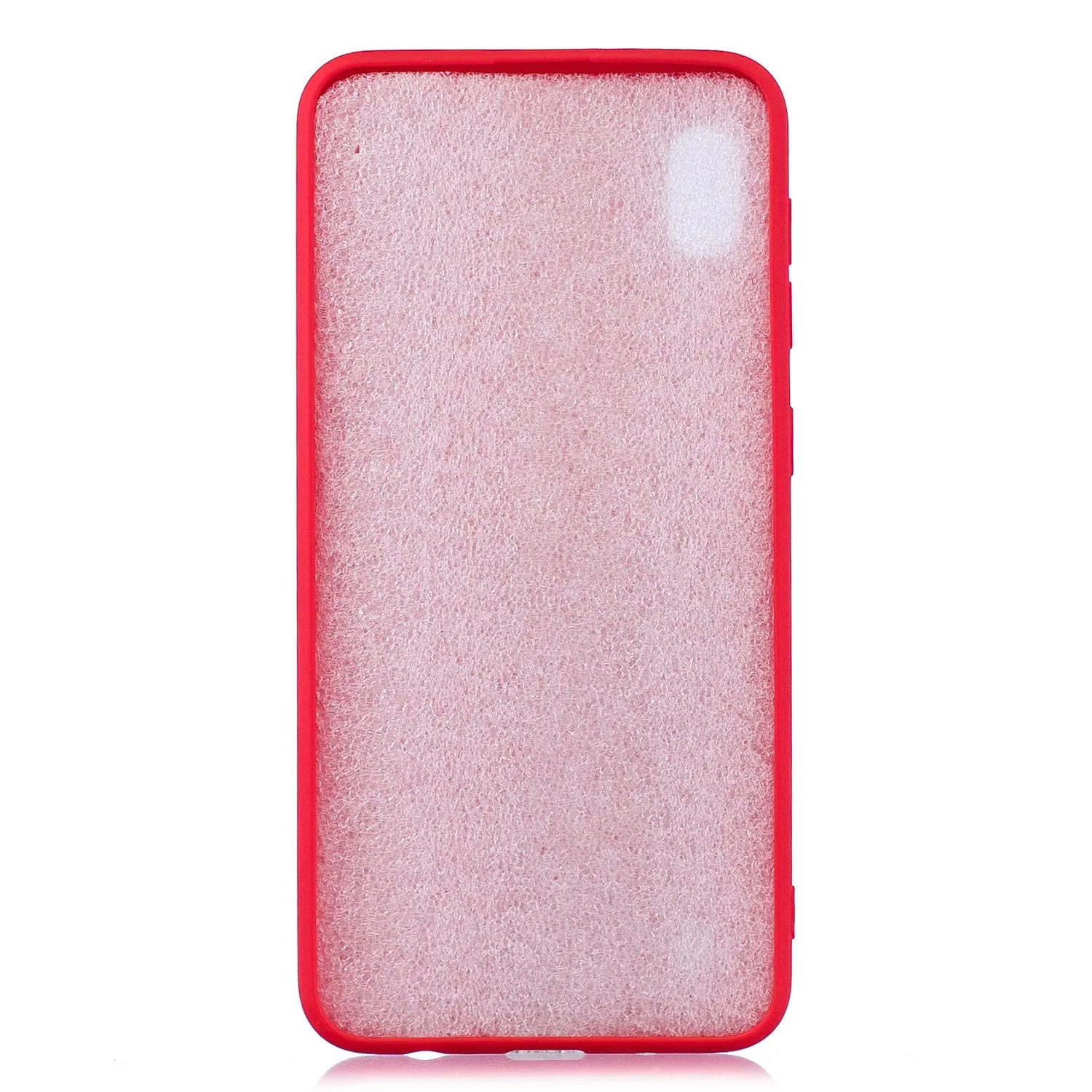 For Samsung A10 Lovely Candy Color Matte TPU Anti-scratch Non-slip Protective Cover Back Case red