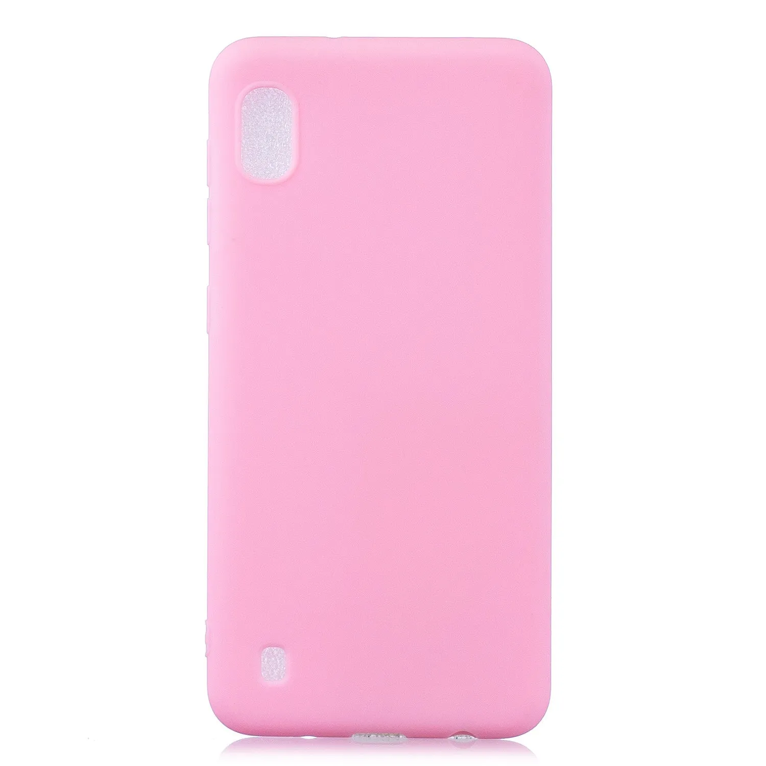 For Samsung A10 Lovely Candy Color Matte TPU Anti-scratch Non-slip Protective Cover Back Case red