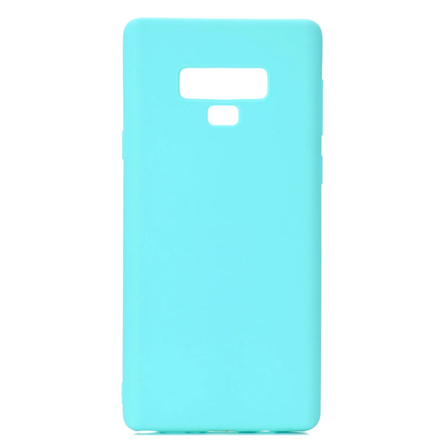 for Samsung NOTE 9 Cute Candy Color Matte TPU Anti-scratch Non-slip Protective Cover Back Case Light blue