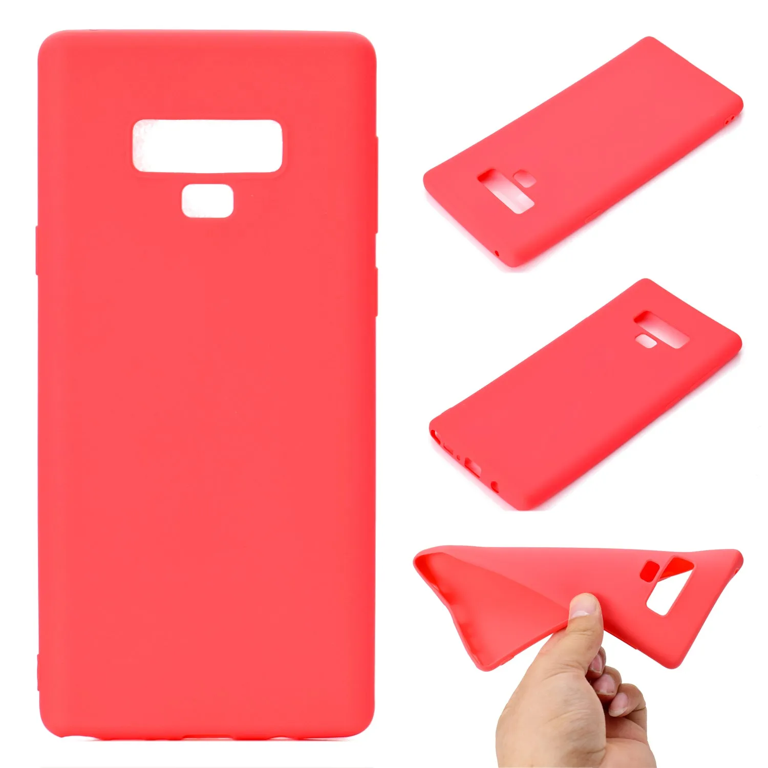 for Samsung NOTE 9 Cute Candy Color Matte TPU Anti-scratch Non-slip Protective Cover Back Case Navy