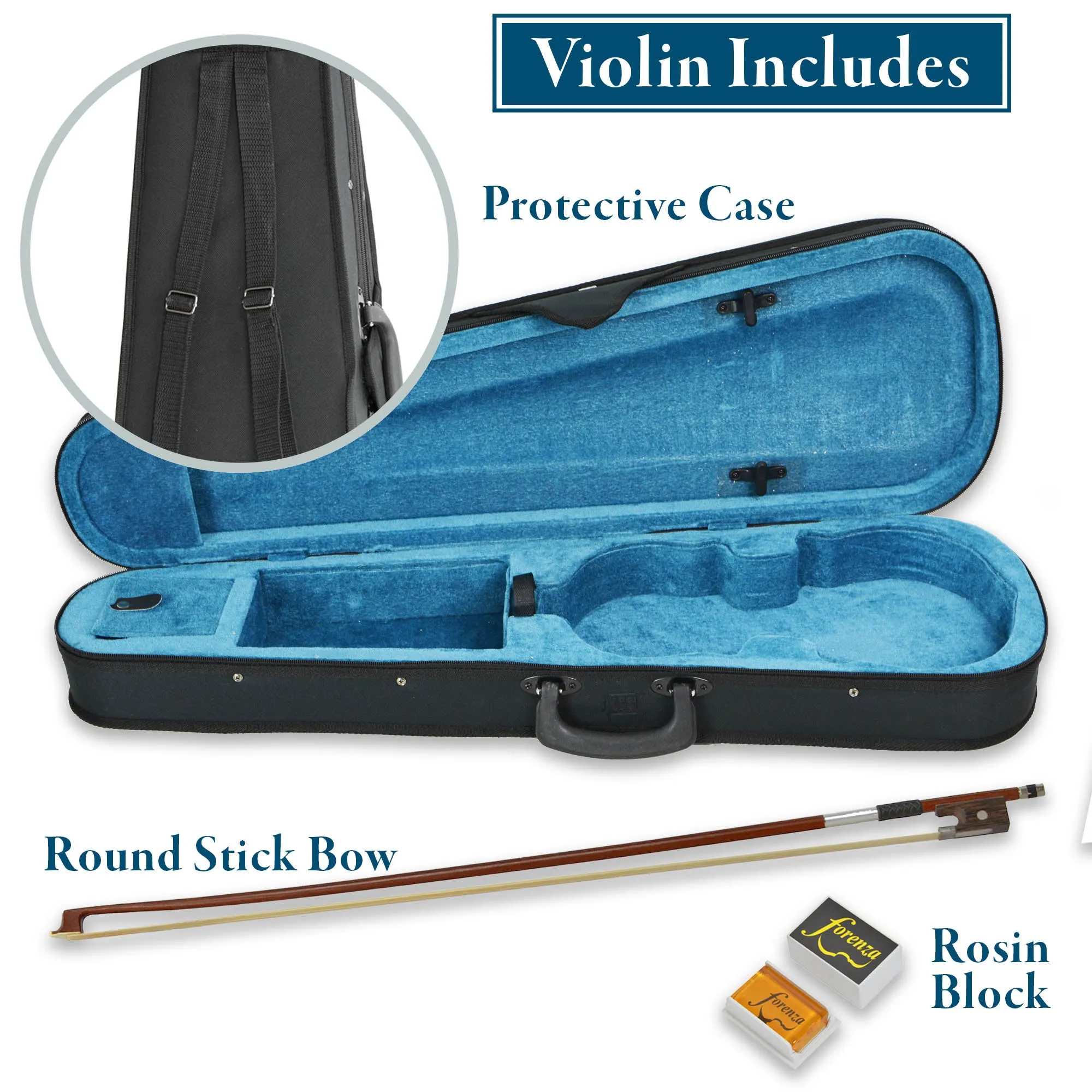 Forenza Uno Series 1/2 Size Violin Outfit