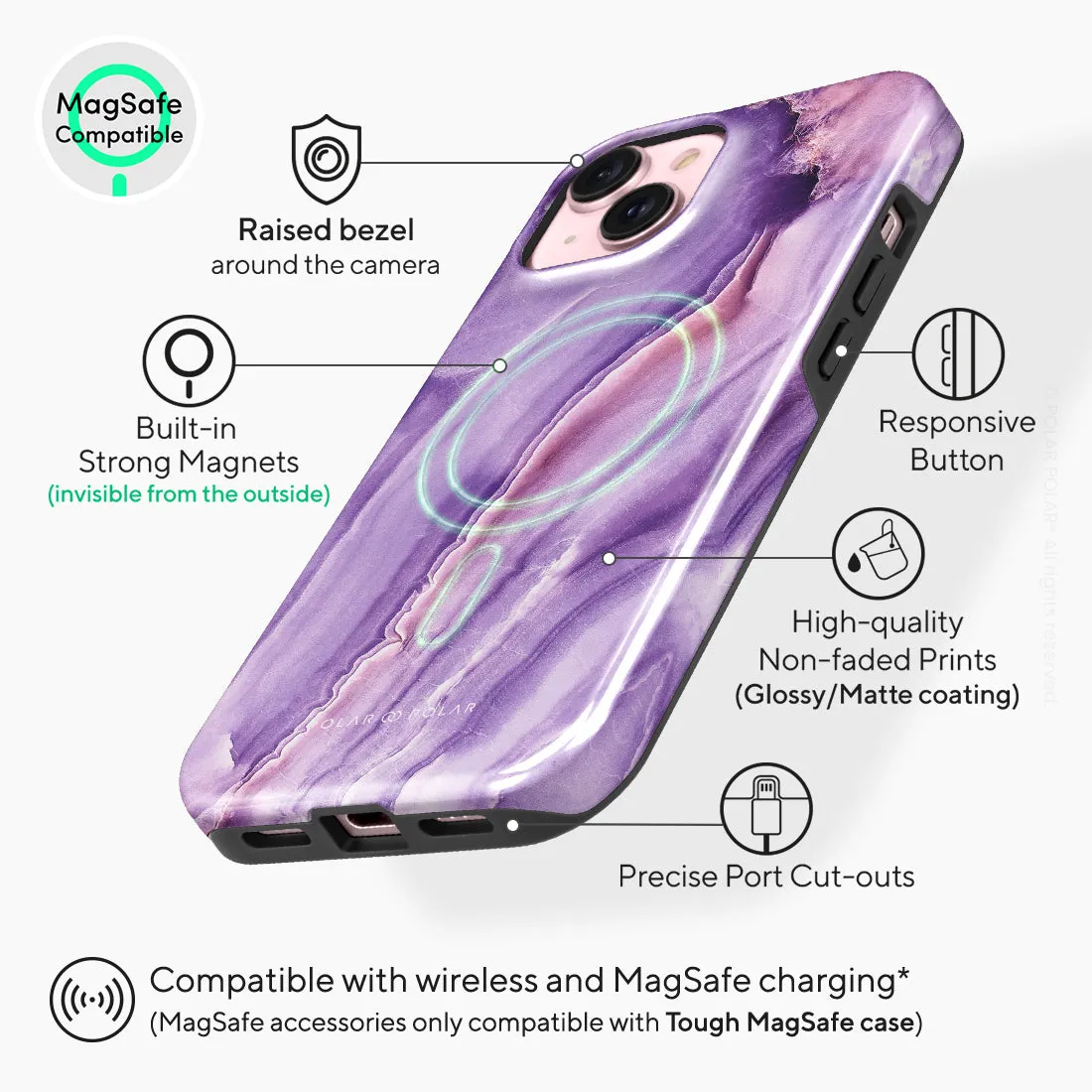 French Violet Custom - iPhone 15 Case