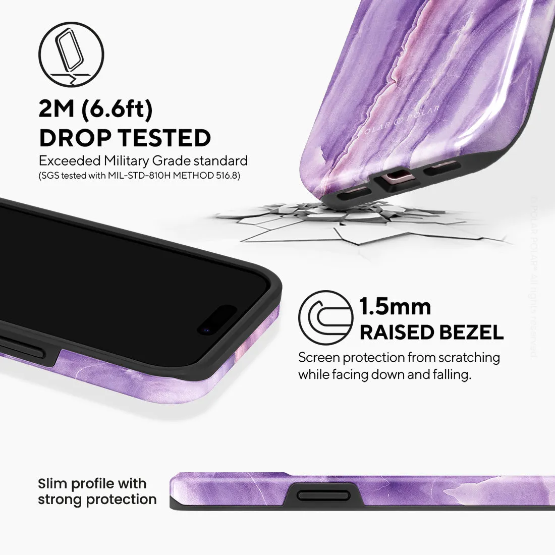 French Violet Custom - iPhone 15 Case