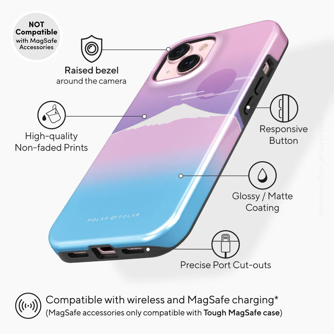 Fujisan Romance - iPhone 15 Case