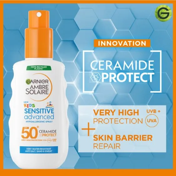 Garnier kids sensitive advanced ambre solaire cream spray SPF50 (water resistant) 150ml