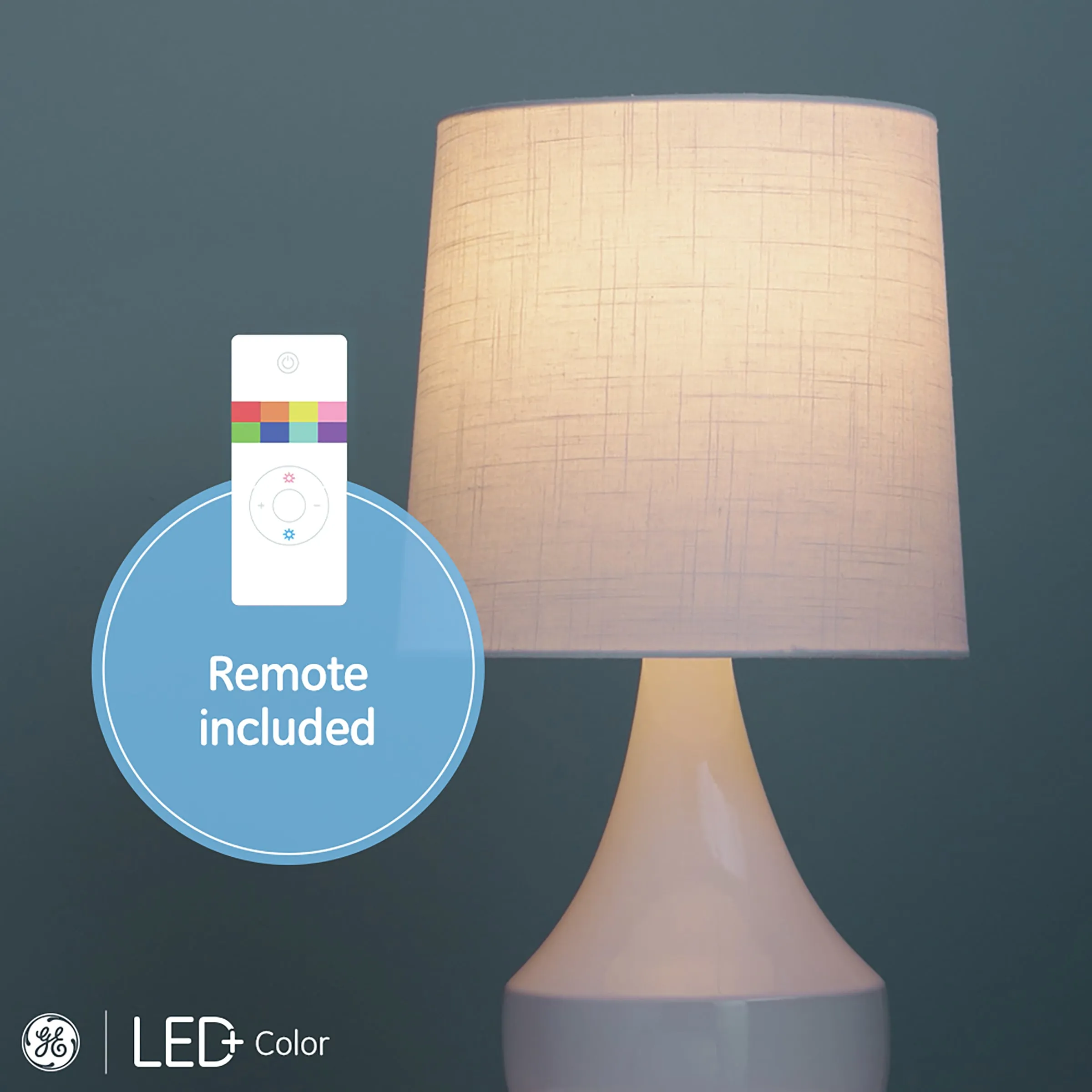 GE LED  Color Changing Indoor Floodlight Bulb, 10 Color Settings with Remote Inc
