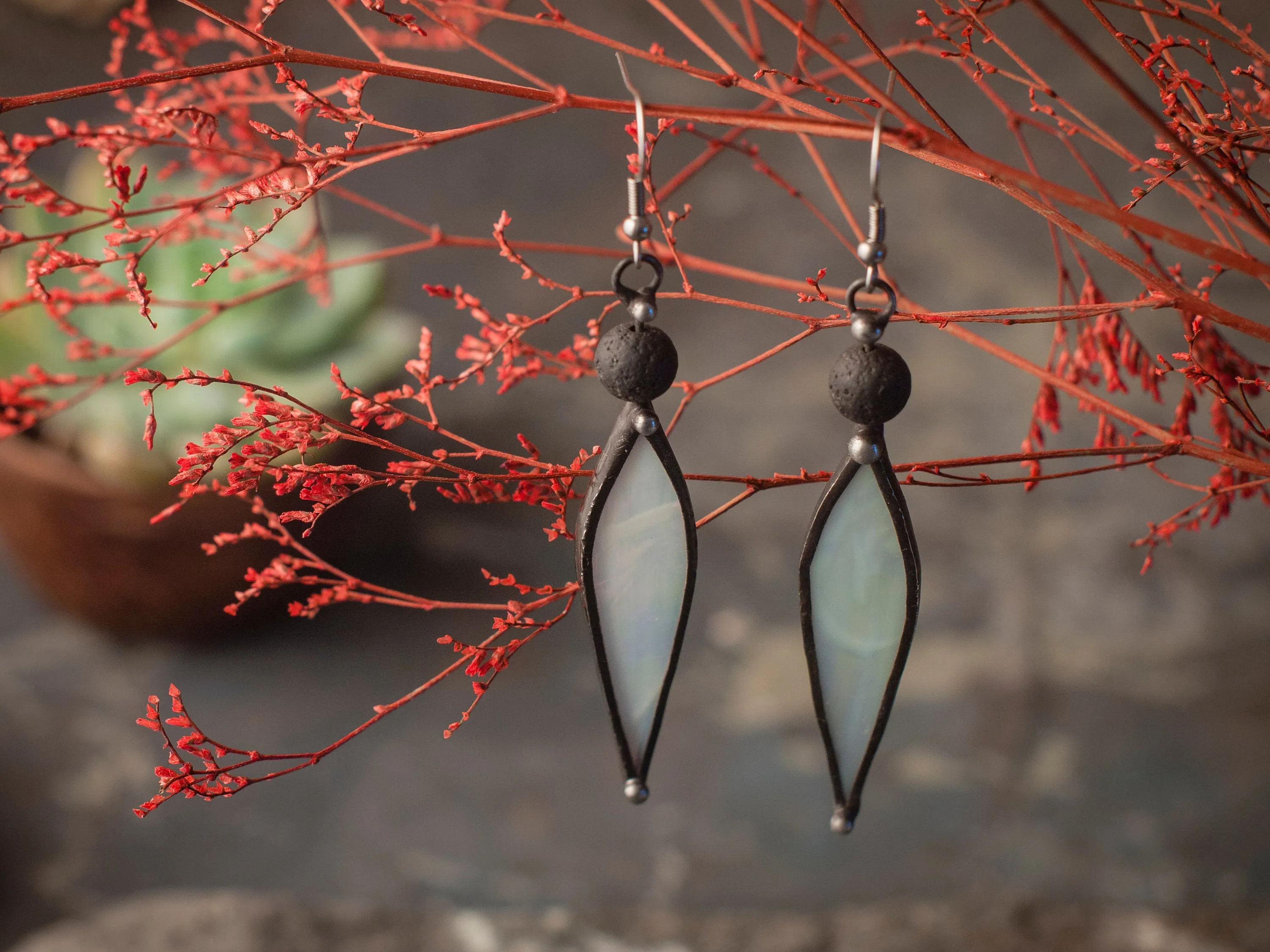 Glass Lotus Necklace
