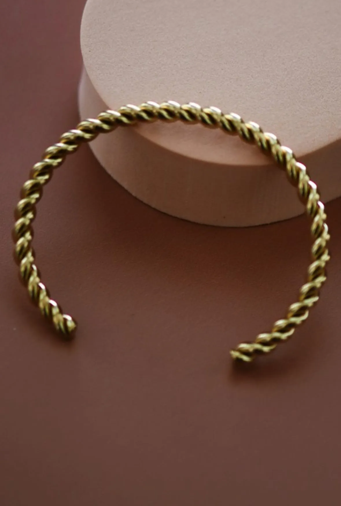 Gold Tornado Gold Cuff | Water Resistant